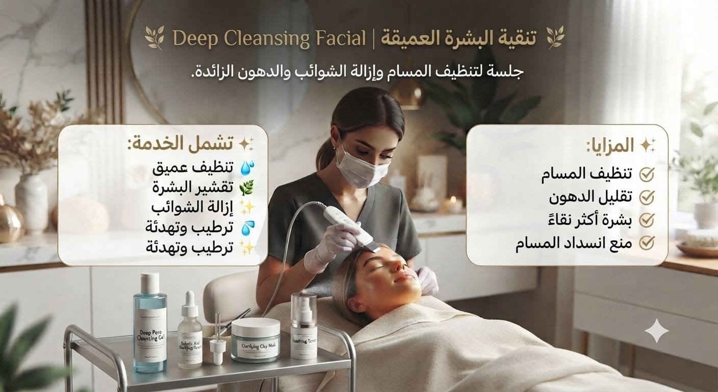 🌿 تنقية البشرة العميقة | Deep Cleansing Facial
