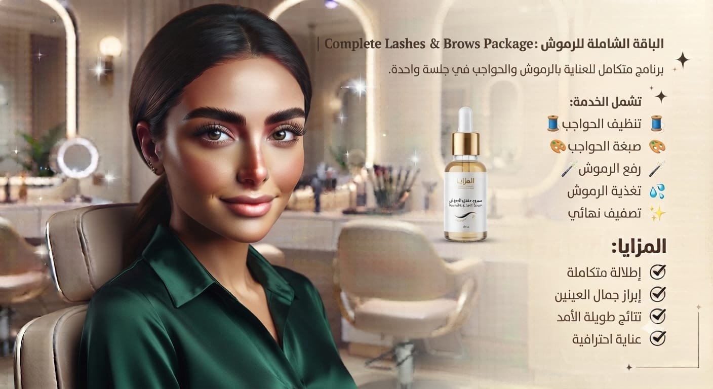 👑 الباقة الشاملة للرموش والحواجب | Complete Lashes & Brows Package
