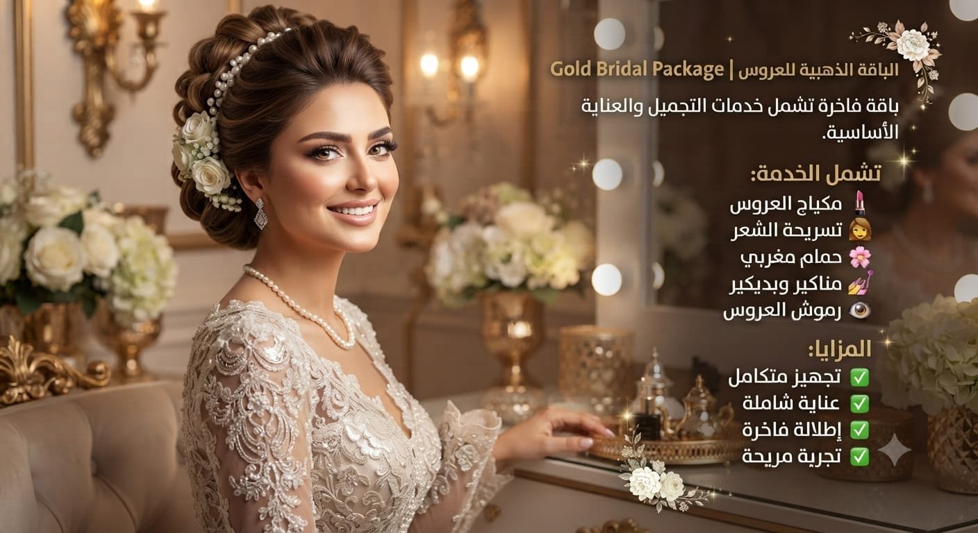 👑 الباقة الذهبية للعروس | Gold Bridal Package