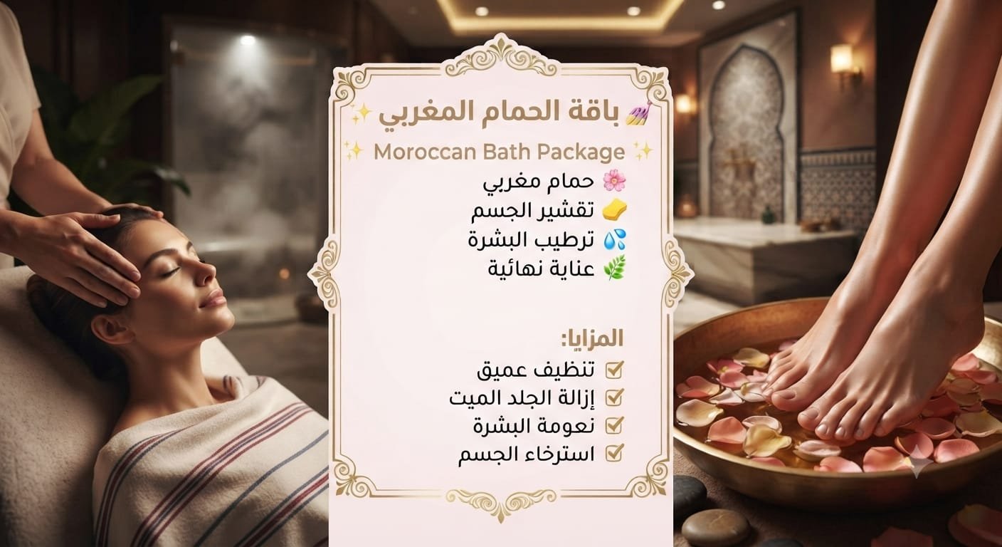 🪷 باقة الحمام المغربي | Moroccan Bath Package