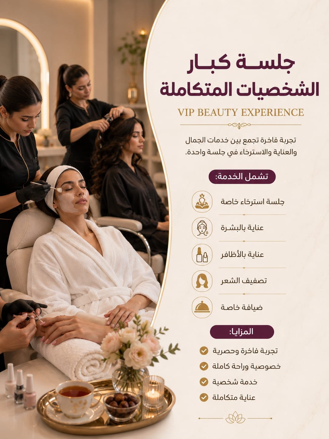 👑 جلسة كبار الشخصيات المتكاملة | VIP Beauty Experience