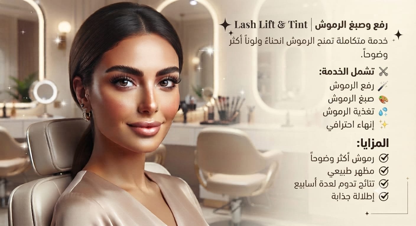 💖 رفع وصبغ الرموش | Lash Lift & Tint