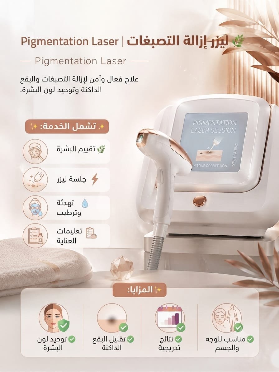 🌿 ليزر إزالة التصبغات | Pigmentation Laser