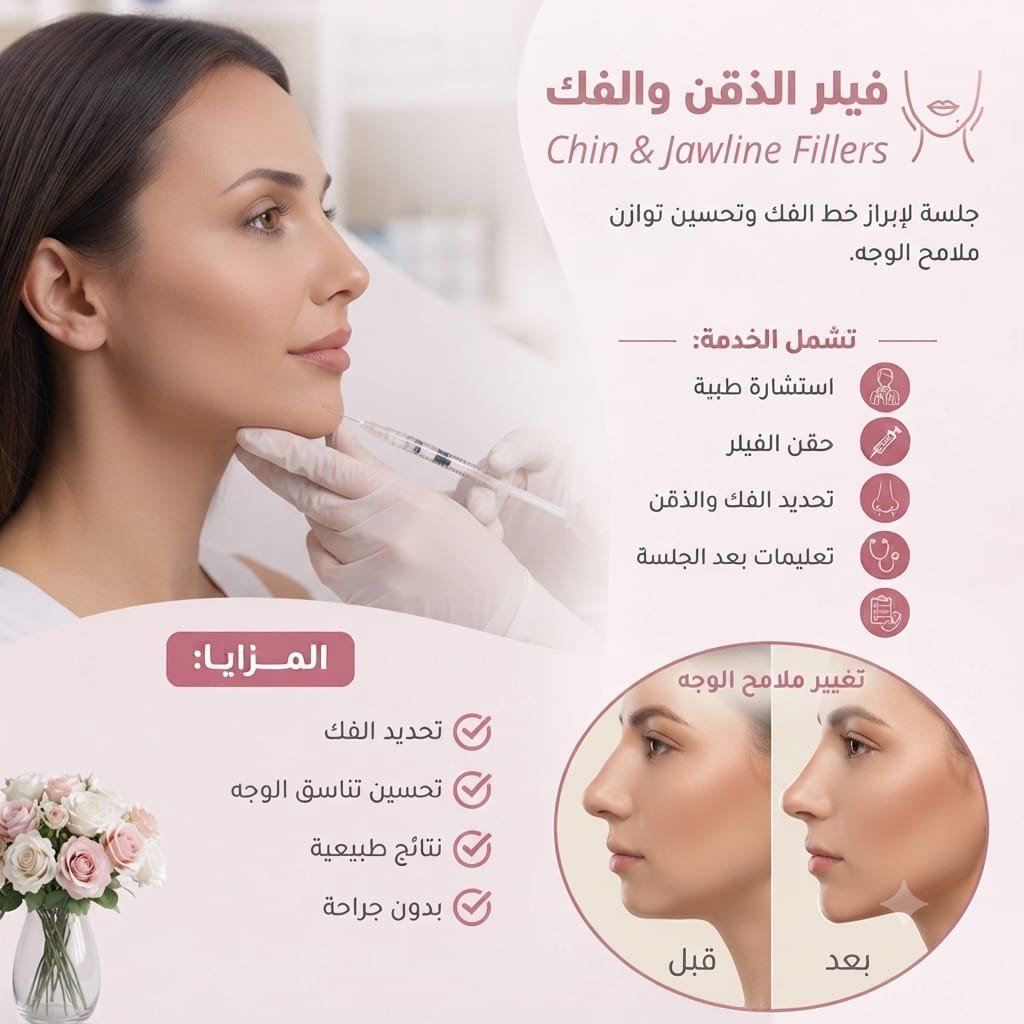 👄 فيلر الذقن والفك | Chin & Jawline Fillers