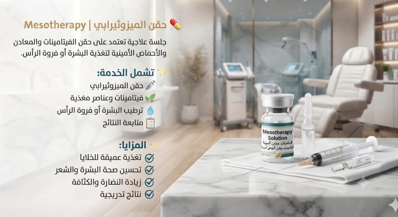 💊 حقن الميزوثيرابي | Mesotherapy