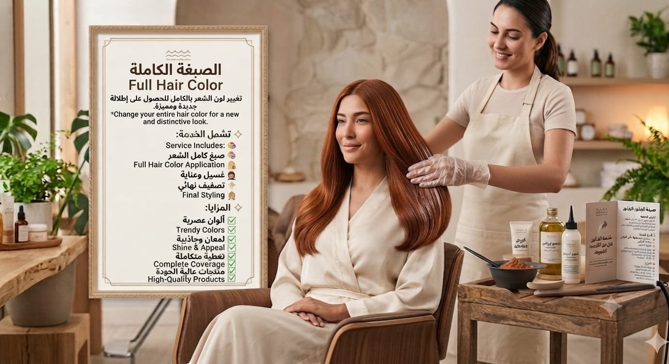 🌈 الصبغة الكاملة | Full Hair Color
