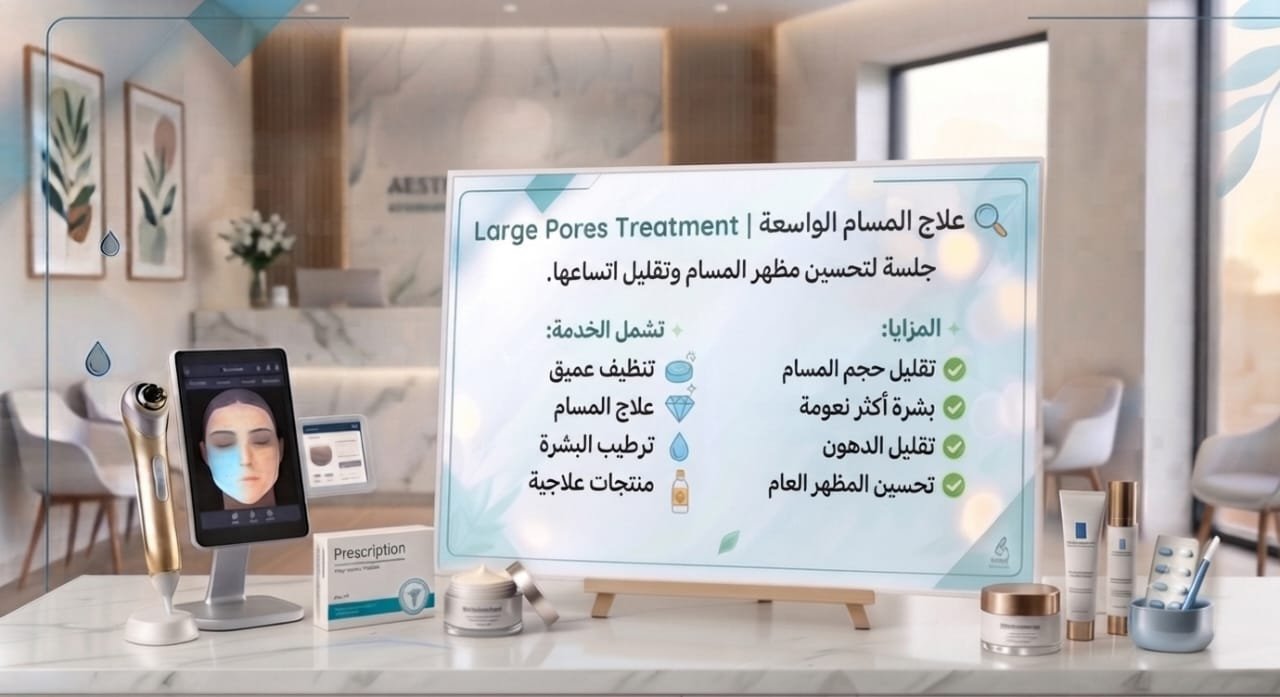 🔍 علاج المسام الواسعة | Large Pores Treatment