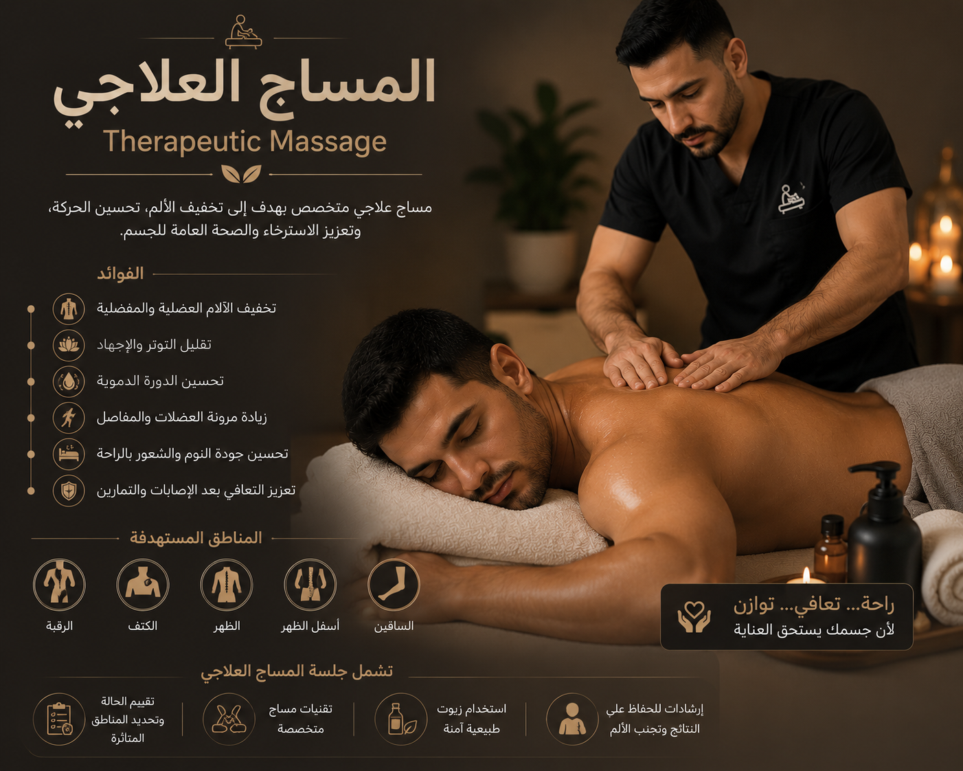 💆‍♂️ المساج العلاجي | Therapeutic Massage
