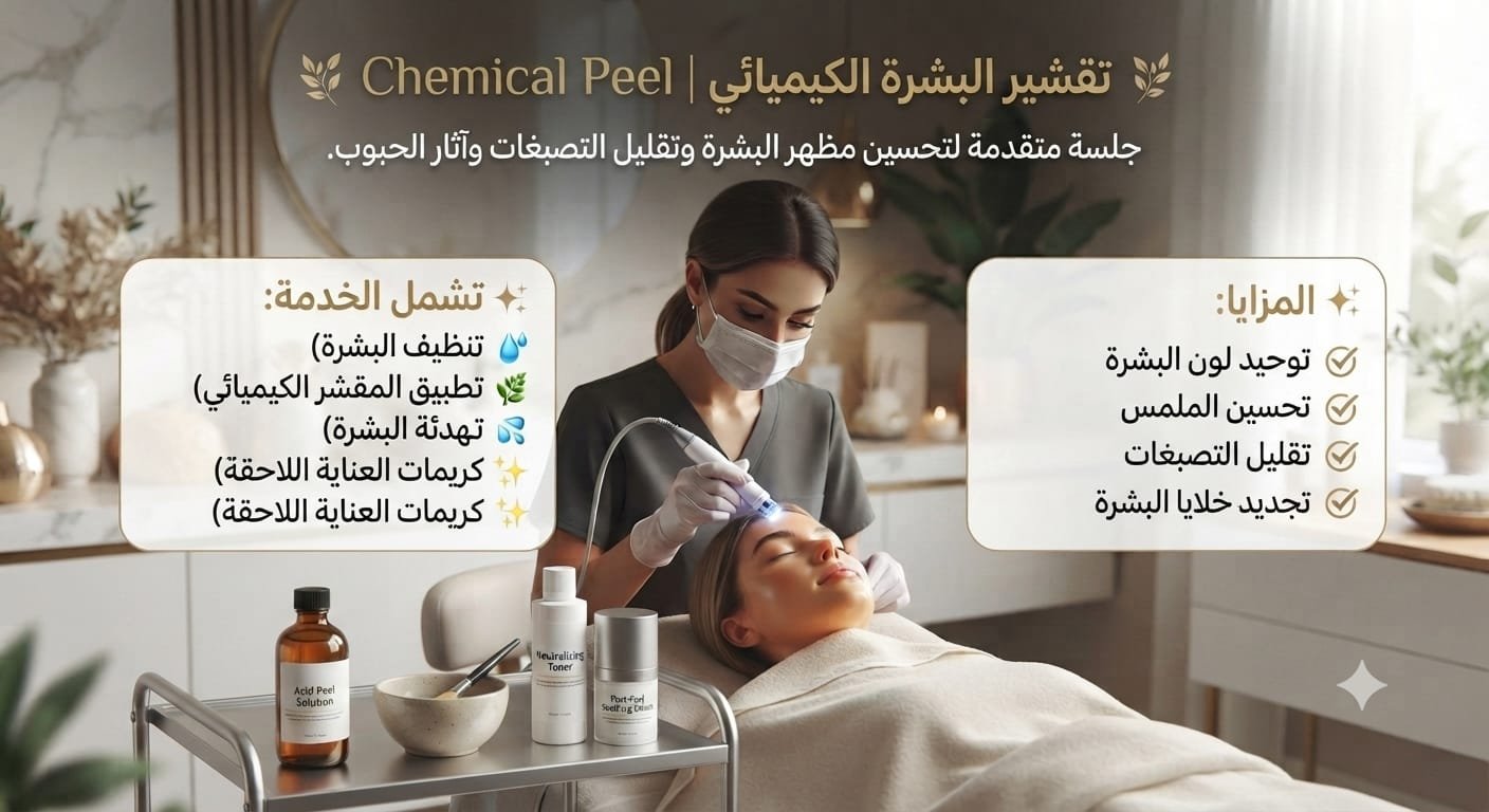 🌿 تقشير البشرة الكيميائي | Chemical Peel