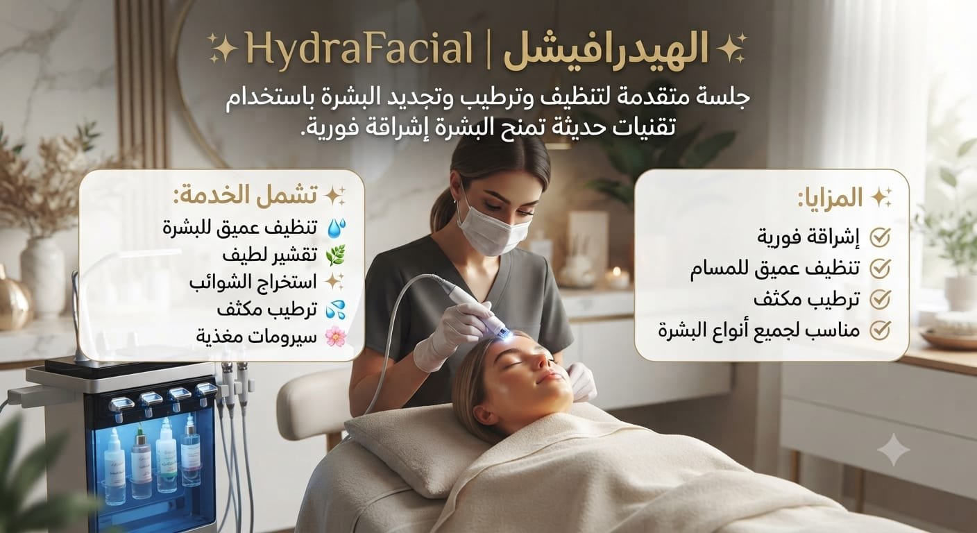 ✨ الهيدرافيشل | HydraFacial