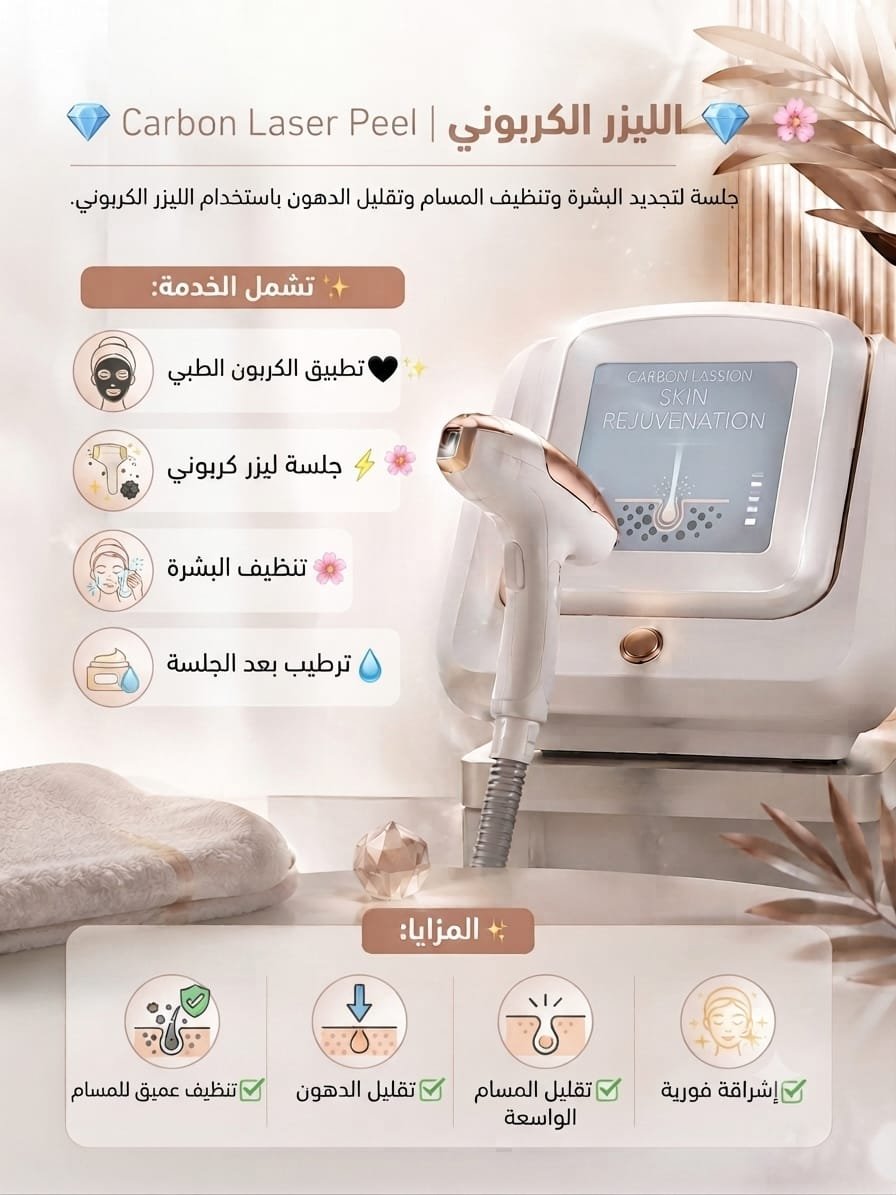 💎 الليزر الكربوني | Carbon Laser Peel