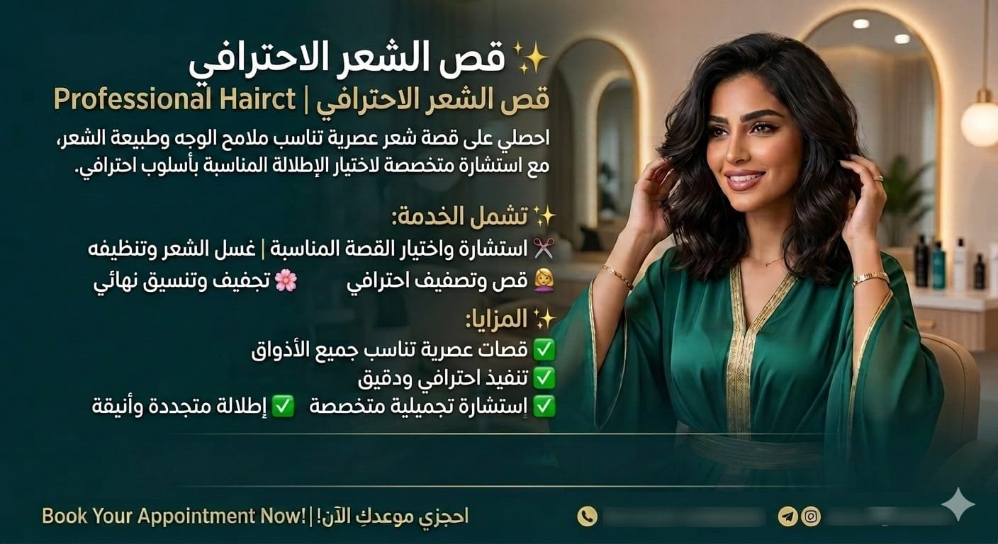 💇‍♀️ قص الشعر الاحترافي | Professional Haircut