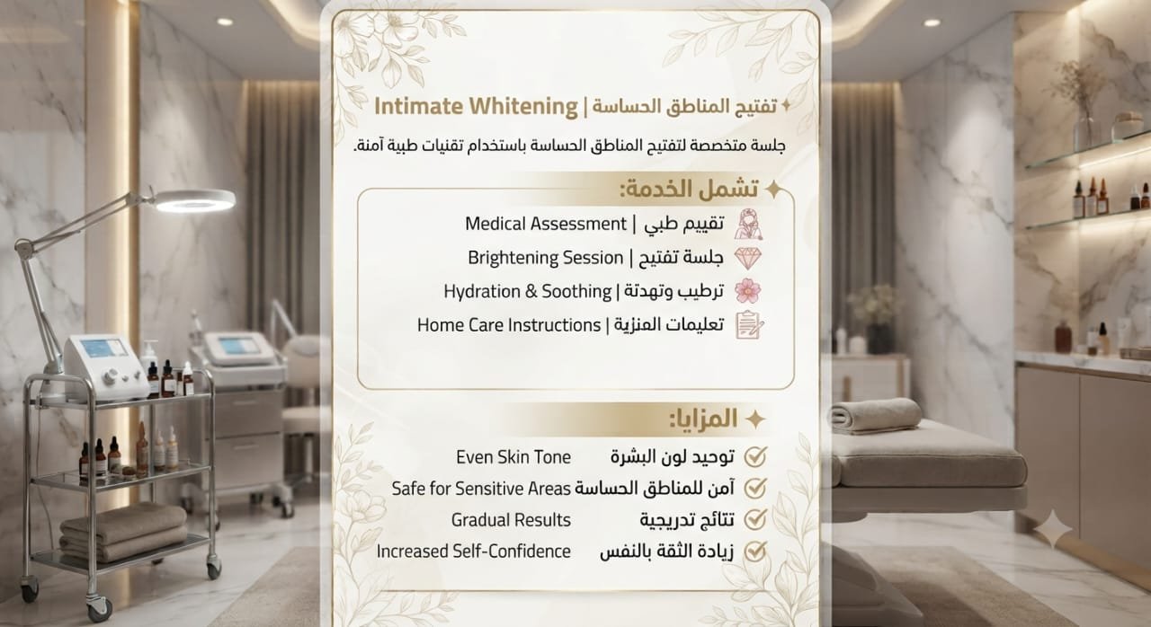 👙 تفتيح المناطق الحساسة | Intimate Whitening