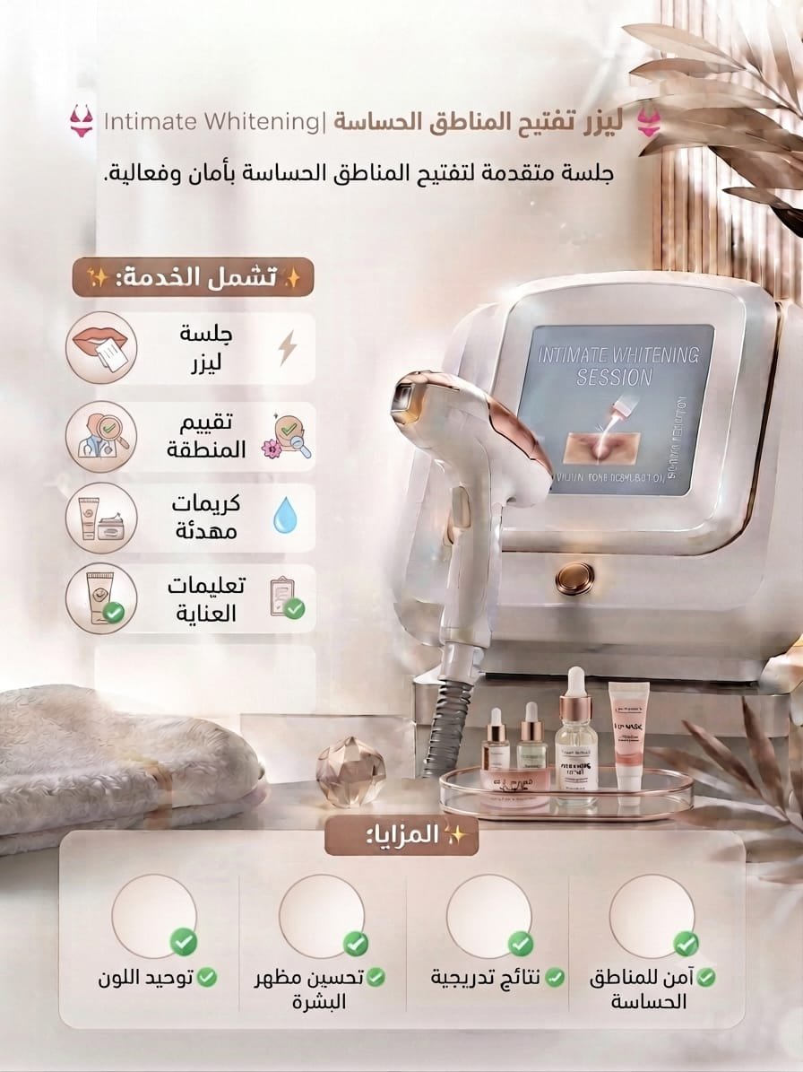 👙 ليزر تفتيح المناطق الحساسة | Intimate Whitening Laser