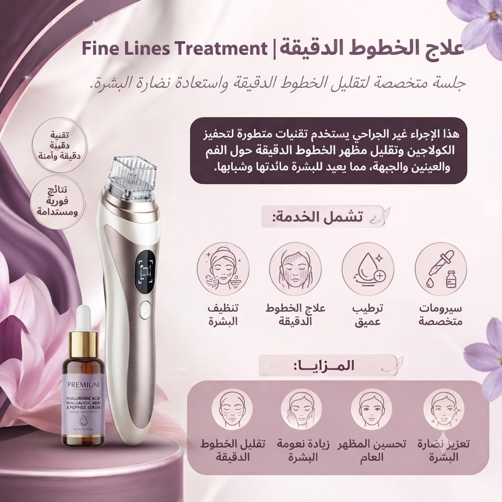 🌿 علاج الخطوط الدقيقة | Fine Lines Treatment