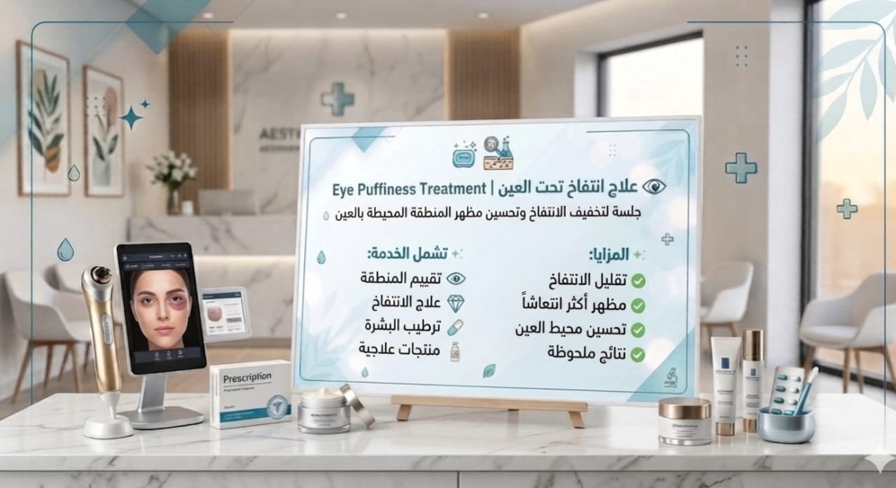 💫 علاج انتفاخ تحت العين | Eye Puffiness Treatment