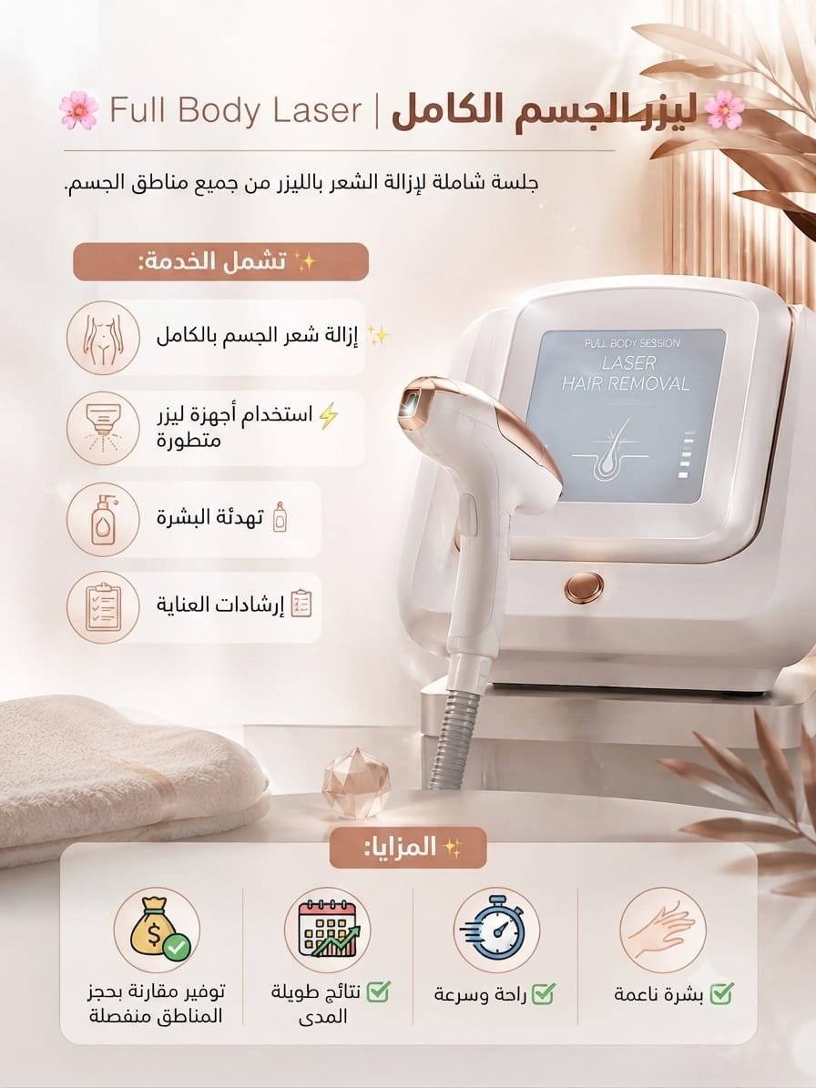 🌸 ليزر الجسم الكامل | Full Body Laser
