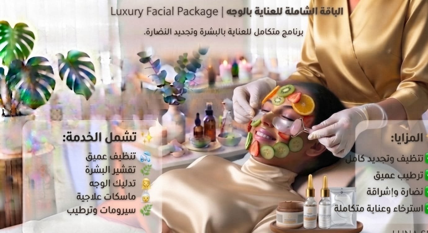 👑 الباقة الشاملة للعناية بالوجه | Luxury Facial Package