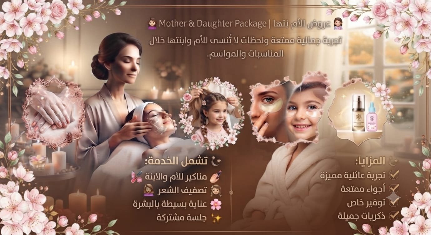 👩‍👧 عروض الأم وابنتها | Mother & Daughter Package