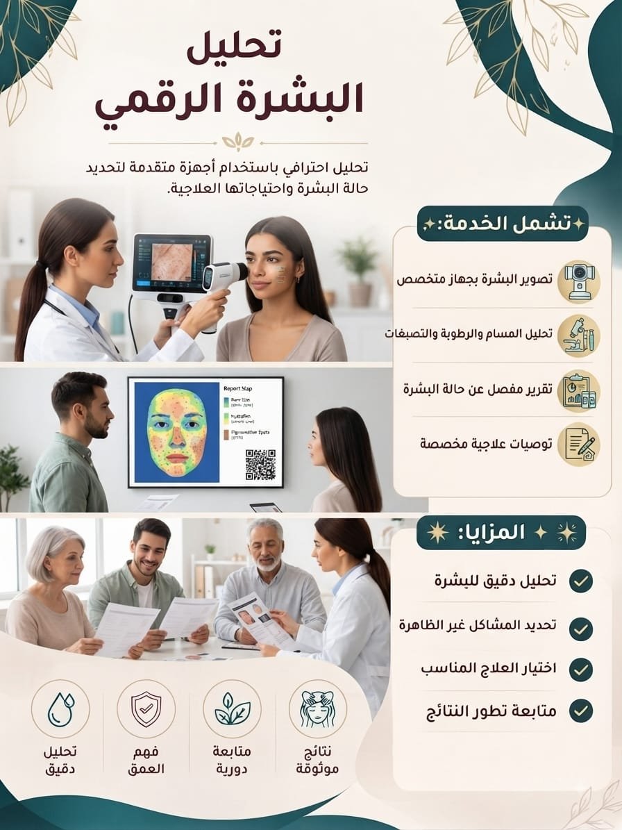 🔍 تحليل البشرة الرقمي | Digital Skin Analysis