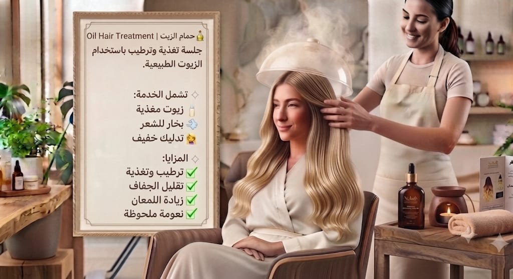 🧴 حمام الزيت | Oil Hair Treatment