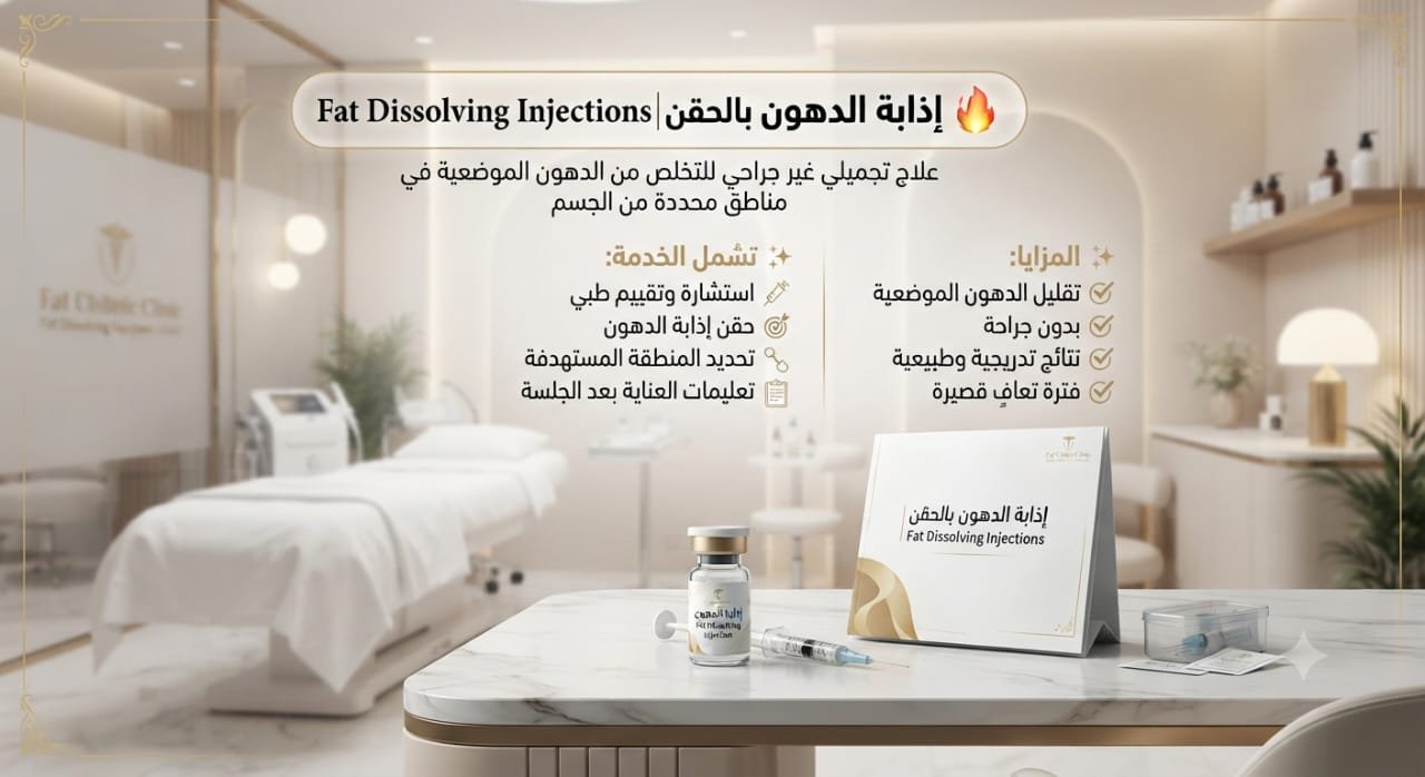 🔥 إذابة الدهون بالحقن | Fat Dissolving Injections