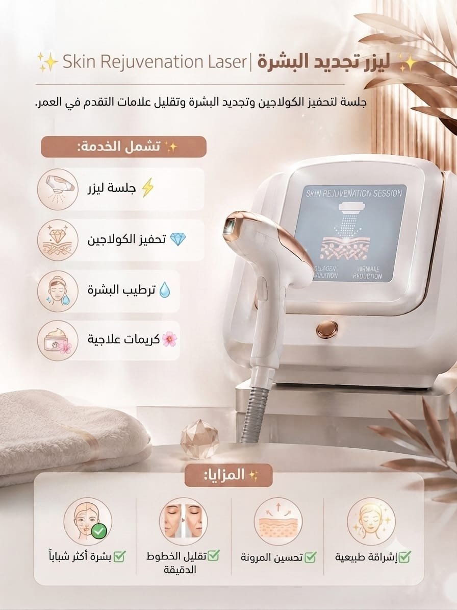 ✨ ليزر تجديد البشرة | Skin Rejuvenation Laser