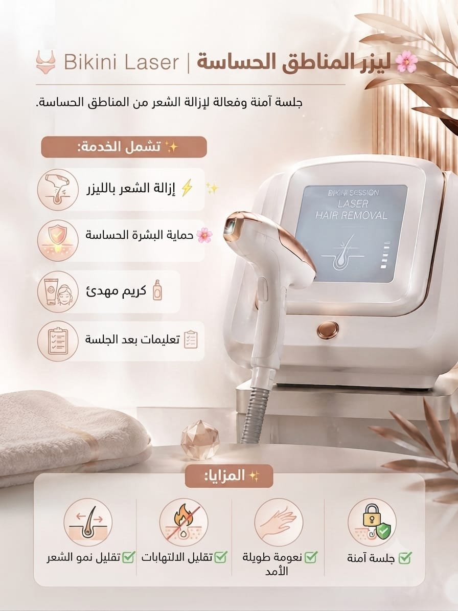 👙 ليزر المناطق الحساسة | Bikini Laser