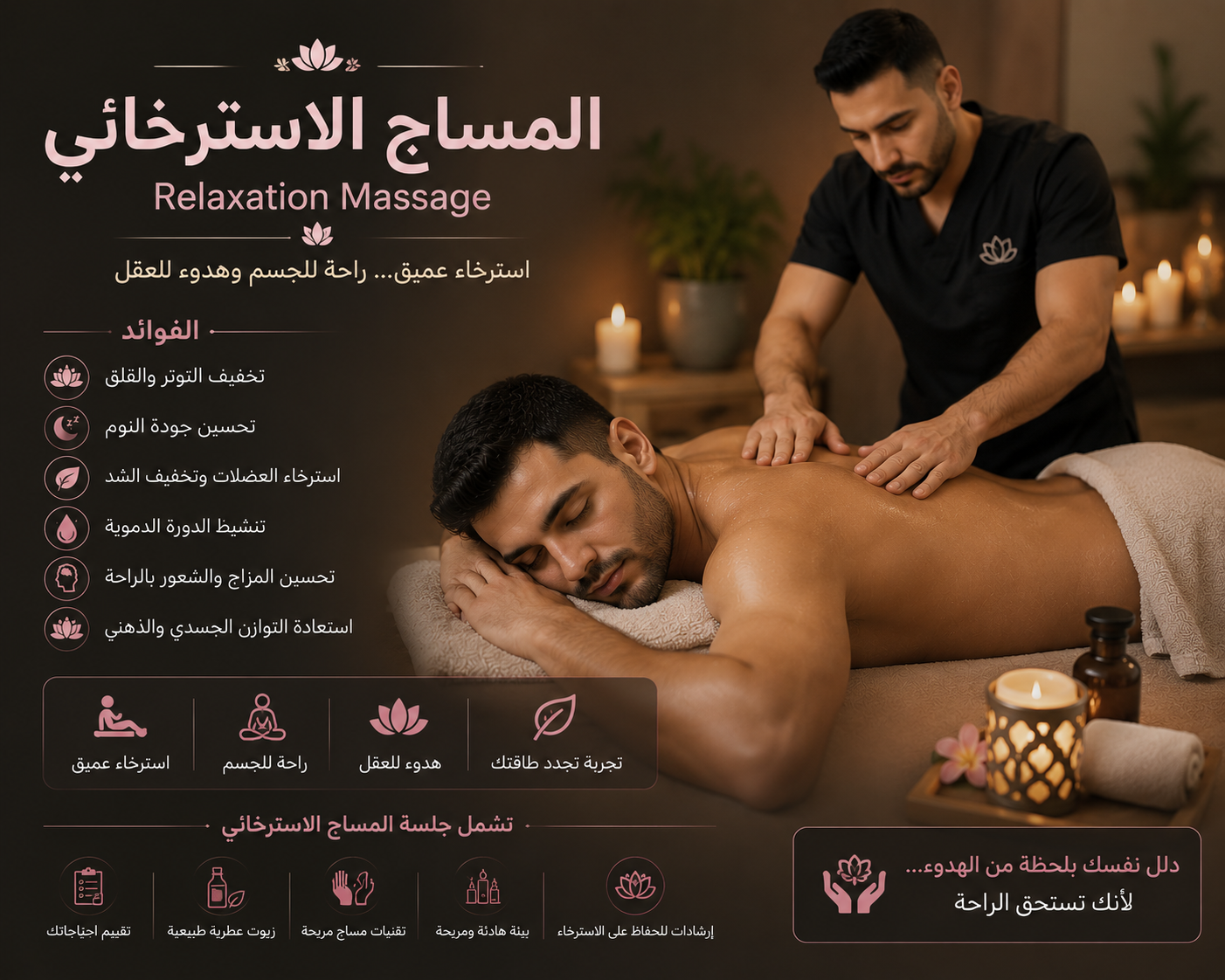 🌸 المساج الاسترخائي | Relaxation Massage