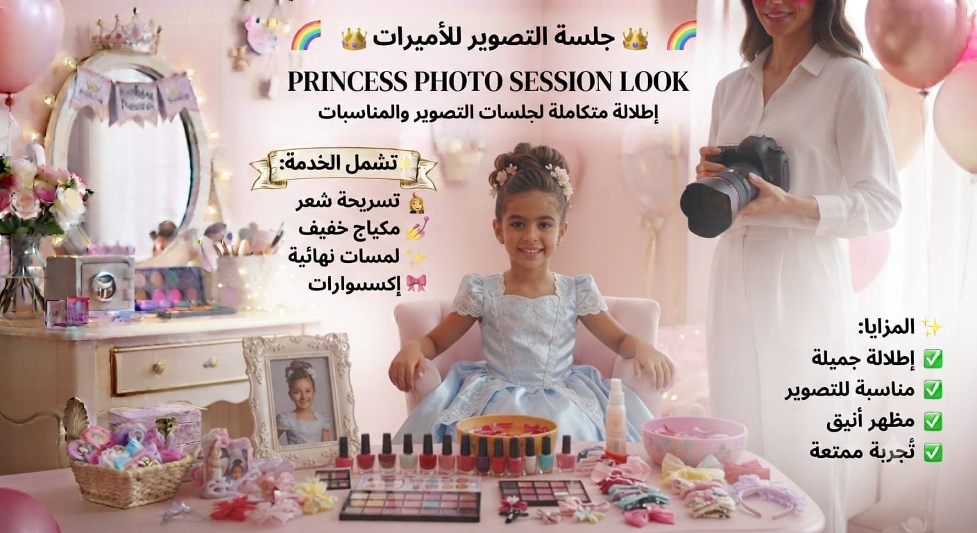 👑 جلسة التصوير للأميرات | Princess Photo Session Look