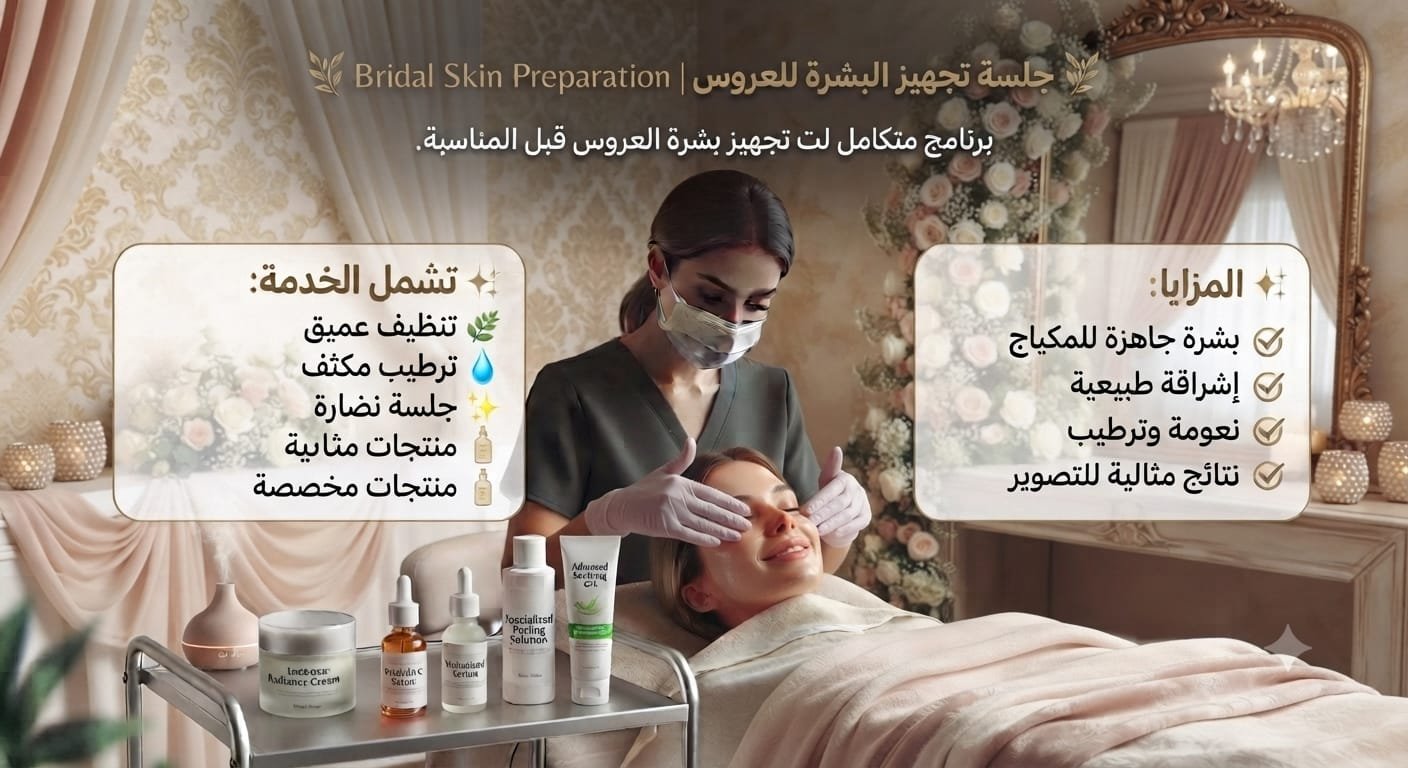 👰 جلسة تجهيز البشرة للعروس | Bridal Skin Preparation