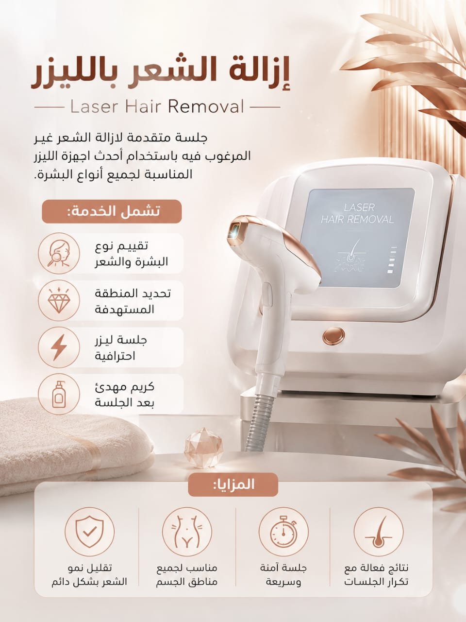 ✨ إزالة الشعر بالليزر | Laser Hair Removal